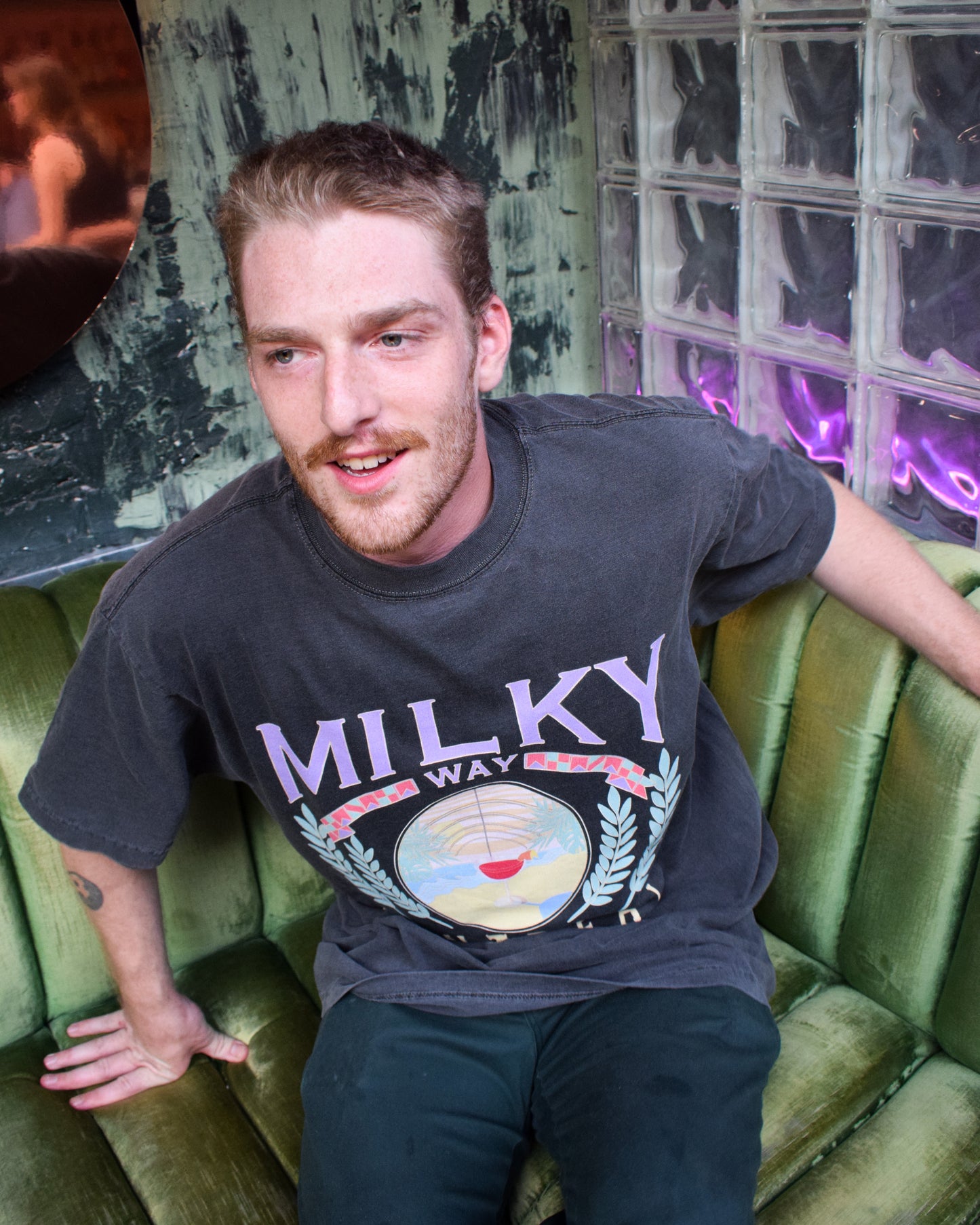 GREY HEAVY SHIRT - Milky Way Vacay