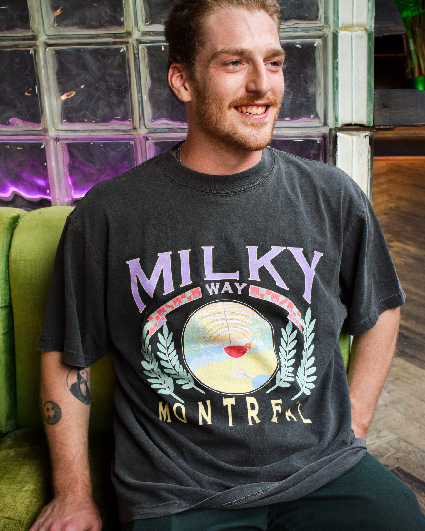 GREY HEAVY SHIRT - Milky Way Vacay