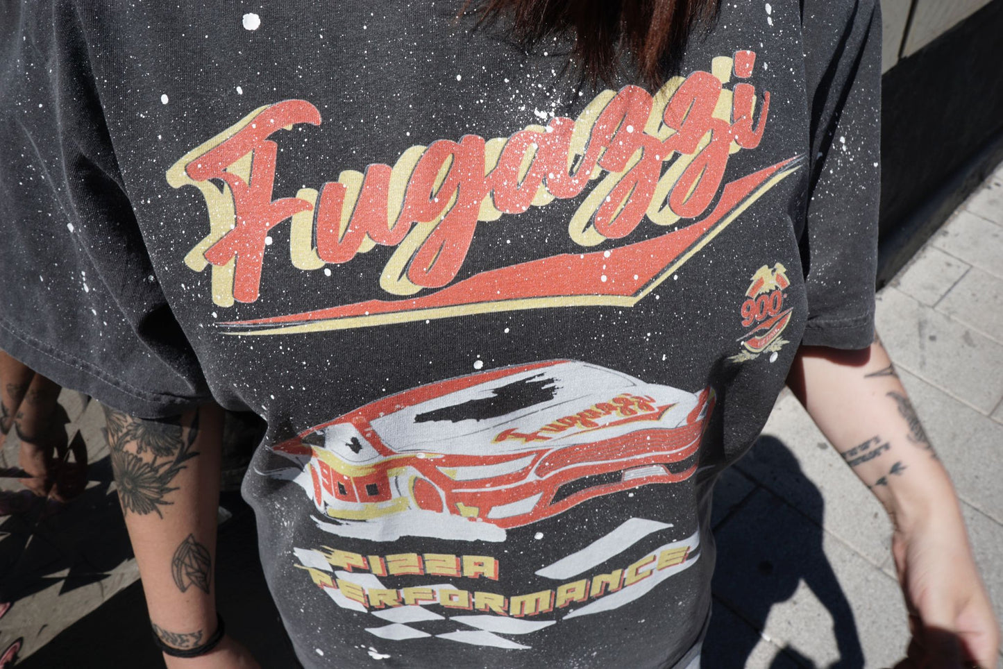 FUGAZZI - GREY PIZZA PERFORMANCE SHIRT