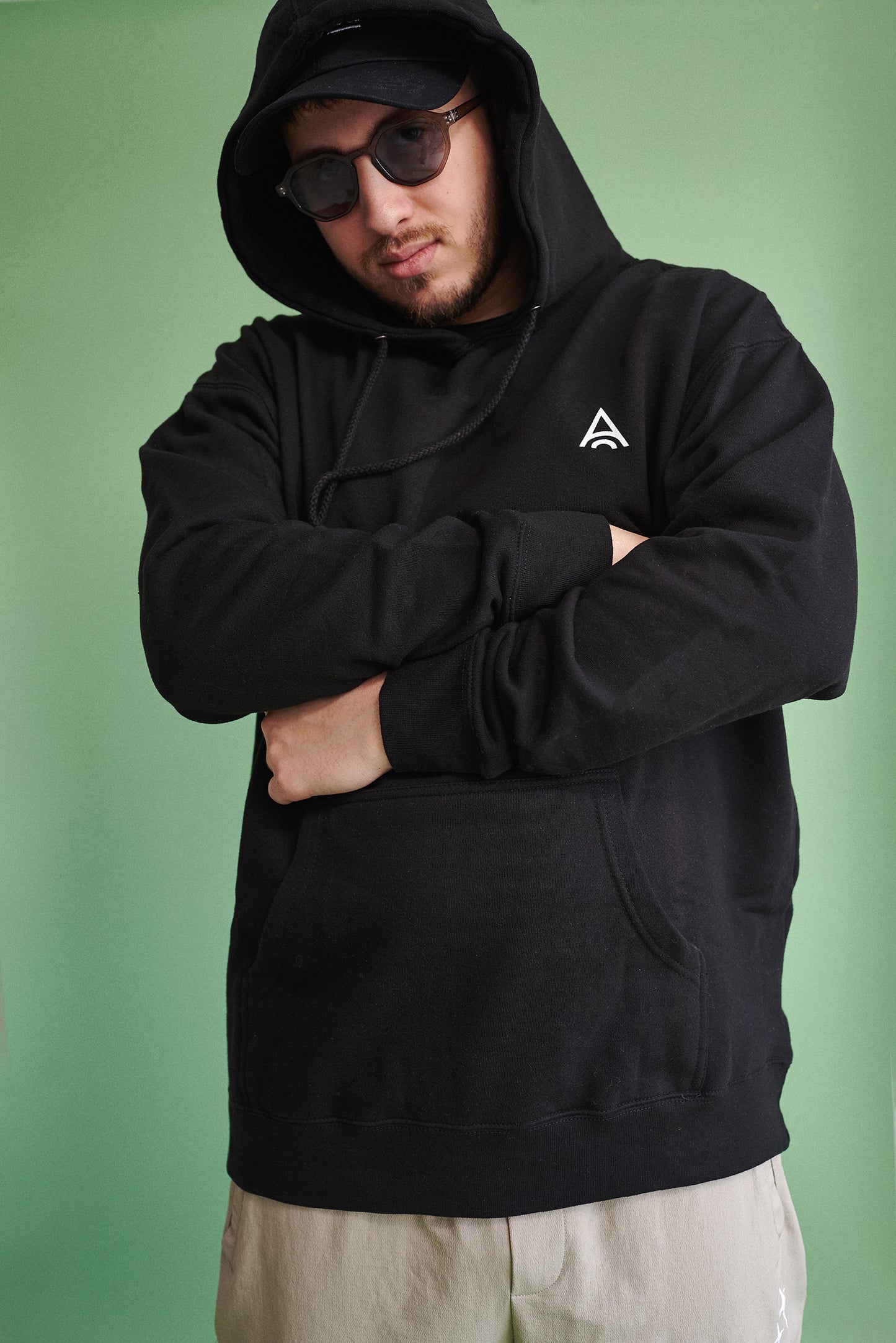 BLACK - Y2K hoodie