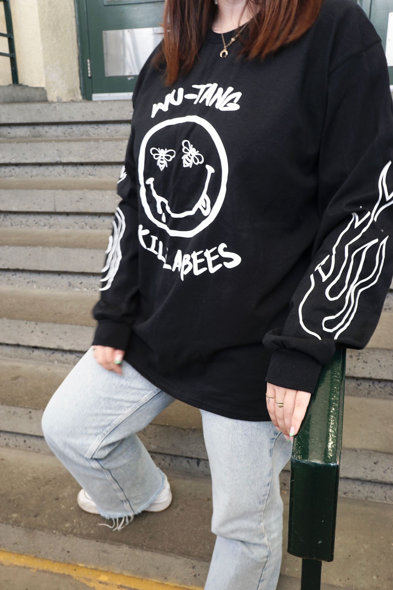 FUGAZZI - BLACK WU TANG LONGSLEEVE SHIRT