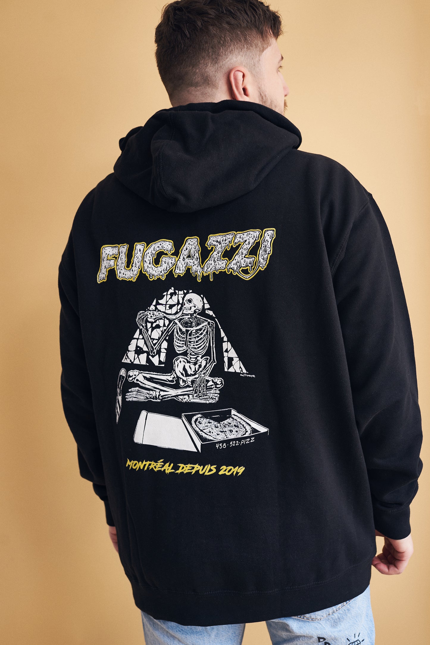 BLACK - Au four hoodie