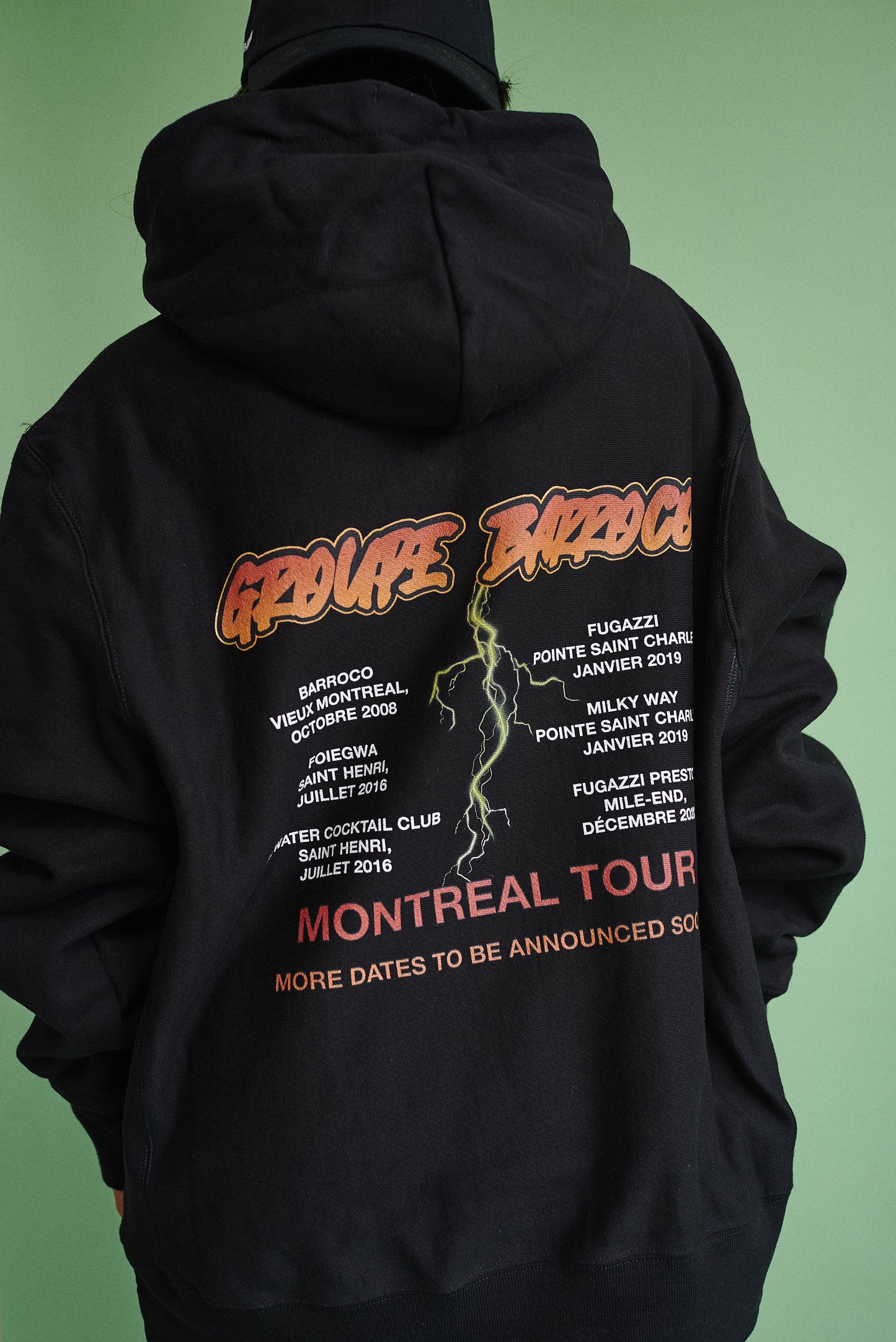 BLACK - GB band tour hoodie